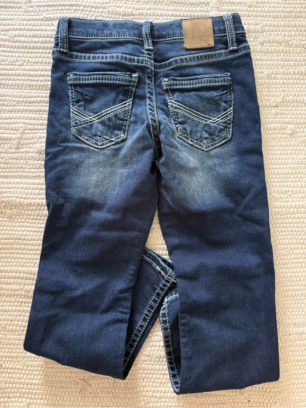BKE Indigo Bootcut Jeans with Faded Detailing